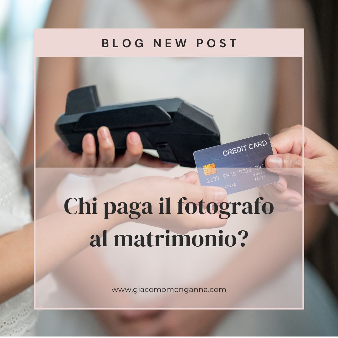 Chi paga il fotografo di matrimonio